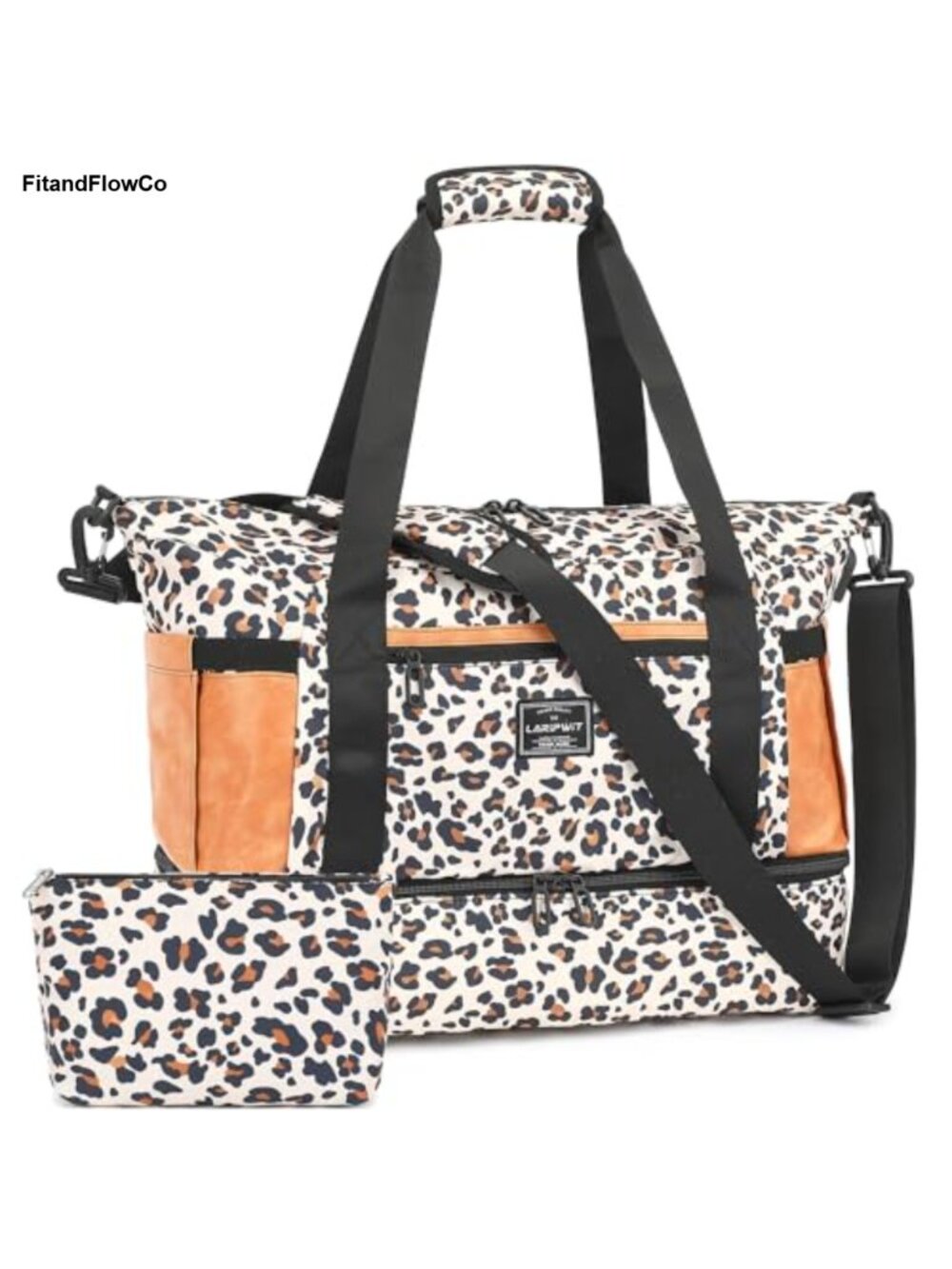 Weekender Gym Duffel Bag Travel Tote with Shoe Compartment & USB Port